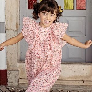 Pink Chicken Girls Raphaela Jumper - Pink Mini Ditsy (2Y)